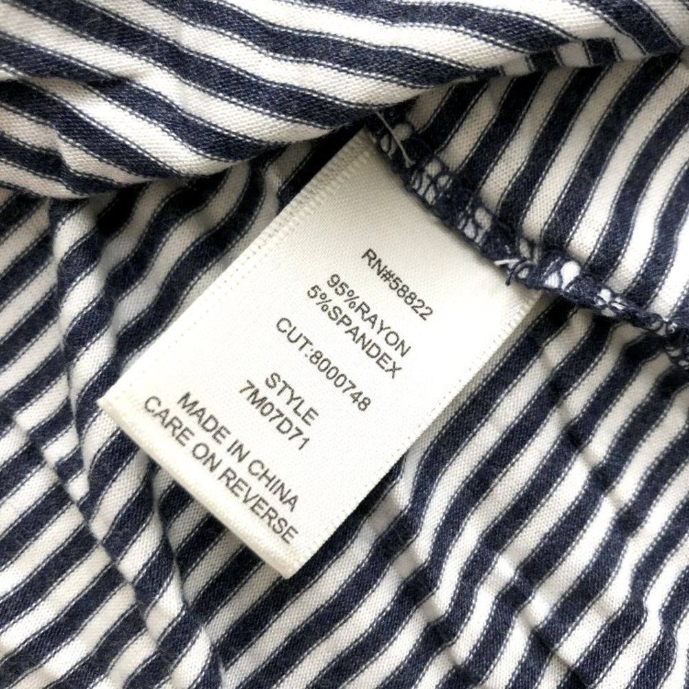 NWT [Max Studio] London Striped Racerback Casual Tank Top Cami Womens Sz Large - Picture 3 of 4
